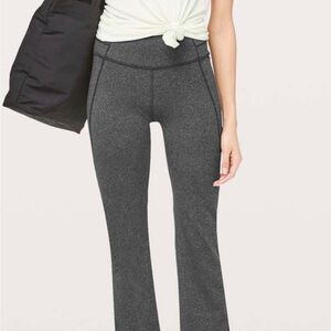 lululemon athletica Charcoal Gray Flare Leggings